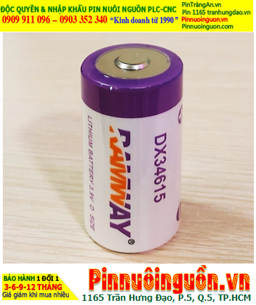 RAMWAY DX34615, Pin nuôi nguồn PLC RAMWAY DX34615 lithium 3.9v 16600mAh chính hãng