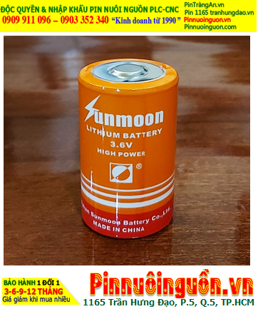 Sunmoon ER26500M; Pin nuôi nguồn Sunmoon ER26500M LI/SOCl₂ SPIRAL 3.6v C 6000mAh chính hãng