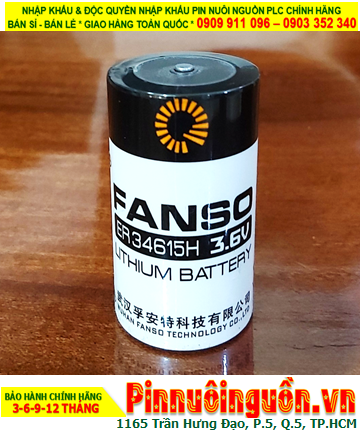 Pin ER34615H _Pin Fanso ER34615H; Pin nuôi nguồn PLC Fanso ER34615H lithium 3.6v D 20000mAh chính hãng