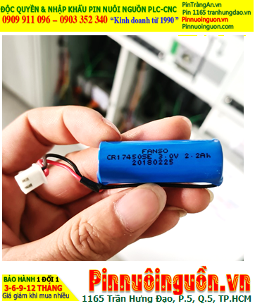 Pin CR17450E _Pin CR17450SE; Pin nuôi nguồn FANSO CR17450E lithium 3.0v 2200mAh chính hãng
