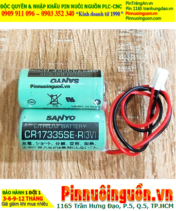 Sanyo 2CR17335SE-R (2 viên ghép đôi), Pin nuôi nguồn Sanyo 2CR17335SE-R lithium 6v 1800mAh (Xuất xứ Nhật)