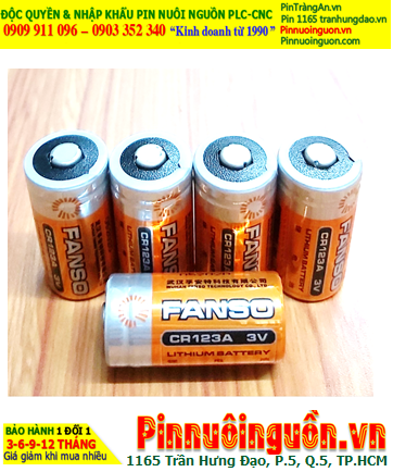 Pin FANSO CR123A; Pin nuôi nguồn FANSO CR123A PhotoLithium 3.0v 2/3A chính hãng