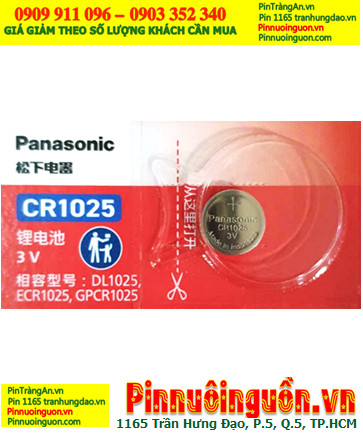 Pin Panasonic CR1025 _Pin CR1025; Pin nuôi nguồn Panasonic CR1025 lithium 3v _Made in Indonesia