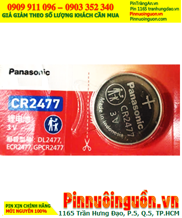 Pin Panasonic CR2477 _Pin CR2477; Pin nuôi nguồn Panasonic CR2477 lithium 3v _Made in Indonesia