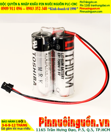 Toshiba 2ER17500; Pin nuôi nguồn Toshiba 2ER17500 3.6v 5400mAh (2viên ghép đôi) _Xuất xứ Nhật