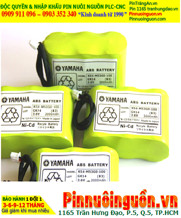 Pin KS4-M53G0-102, Pin YAMAHA KS4-M53G0-102 3.6V BATTERY NI-CD 3.6V 2000MAh chính hãng