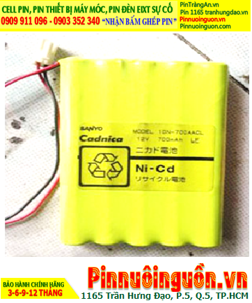SANYO 10N-700ACCL, Pin nuôi nguồn SANYO 10N-700ACCL 12V 700mAh (Pin sạc 12v-AA700mAh)