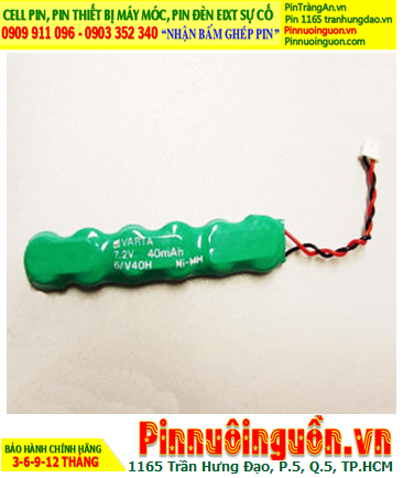 Pin sạc 7.2v-40mAh (Pin sạc 6/V40H); Pin nuôi nguồn CMOS NiMh 7.2v-40mAh (6/V40H) chính hãng