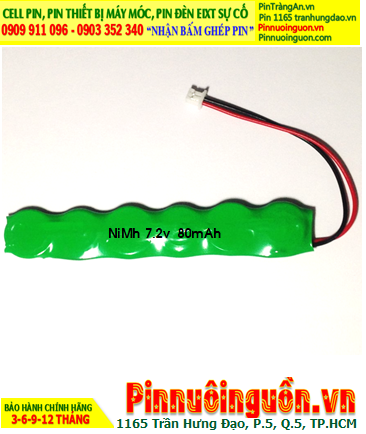 Pin sạc 7.2v-80mAh (Pin sạc 6/V80H); Pin nuôi nguồn NiMh 7.2v v-80mAh (Pin sạc 6/V80H) chính hãng