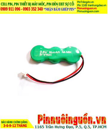 Pin sạc 3.6v-15mAh (Pin sạc 3/V15H); Pin nuôi nguồn NiMh 3.6v-15mAh (3/V15H) chính hãng