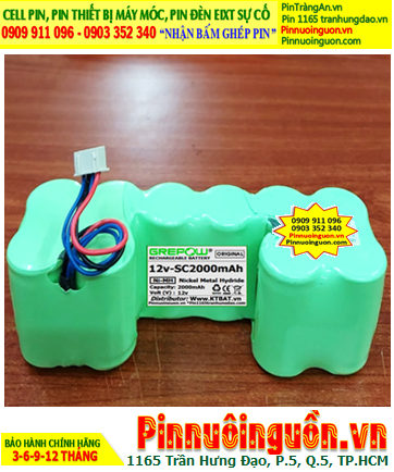 Pin sạc 12v-SC2000mAh; Pin sạc NiMh 12v-SC2000mAh; Pin iRobot 12v-SC2000mAh chính hãng