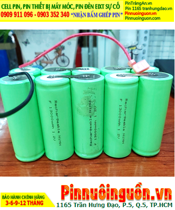 Pin sạc 12v-D10000mAh; Pin sạc NiMh 12v-D10000mAh, Pin sạc GREPOW 12v-D10000mAh chính hãng