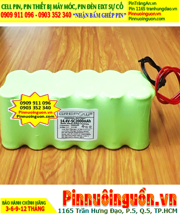 Pin sạc 14.4v-SC2000mAh, Pin sạc NiMh 14.4v-SC2000mAh, Pin sạc chất lượng cao GREPOW 14.4v-SC2000mAh