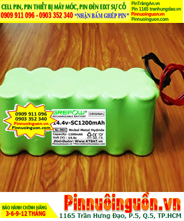 Pin sạc 14.4v-SC1200mAh, Pin sạc NiMh 14.4v-SC1200mAh, Pin sạc chất lượng cao GREPOW 14.4v-SC1200mAh