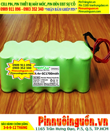 Pin sạc 14.4v-SC1200mAh, Pin sạc NiMh 14.4v-SC1200mAh, Pin sạc GREPOW 14.4v-SC1200mAh chính hãng