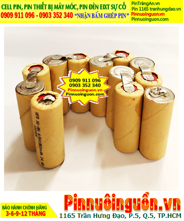 Pin sạc 14.4v-4/5A1800mAh, Pin sạc NiMh 14.4v-4/5A1800mAh, Pin GREPOW 14.4v-4/5A1800mAh