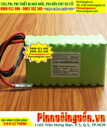 Pin sạc 24v-AA800mAh, Pin sạc NiMh 24v-AA800mAh, Pin sạc GREPOW 24v-AA800mAh chính hãng