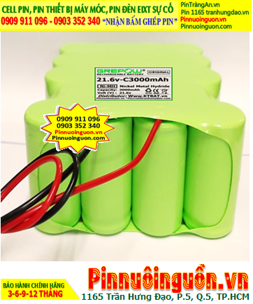 Pin sạc 21.6v-C3000mAh, Pin sạc NiMh 21.6v-C3000mAh, Pin sạc GREPOW 21.6v-C3000mAh chính hãng