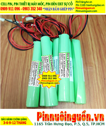 Pin sạc 2.4v-AA1500mAh, Pin đèn exit thoát hiểm 2.4v-AA1500mAh, Pin đèn sự cố khẩn cấp 2.4v-AA1500mAh