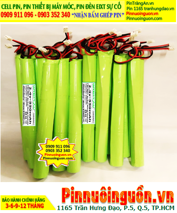 Pin đèn Exit thoát hiểm 2.4v-AAA550mAh, Pin đèn sự cố khẩn cấp 2.4v-AAA550mAh, Pin sạc 2.4v-AAA550mAh