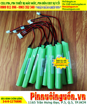 Pin đèn Exit thoát hiểm 3.6v-AAA800mAh, Pin đèn sự cố khẩn cấp 3.6v-AAA800mAh, Pin sạc 3.6v-AAA800mAh