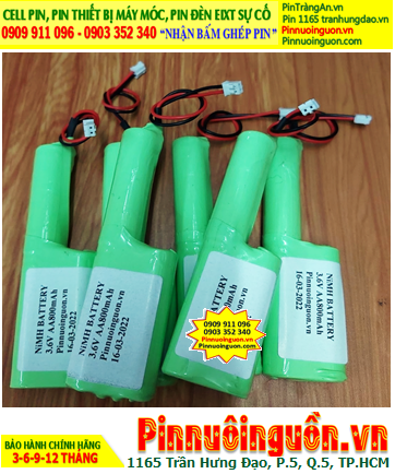 Pin đèn Exit thoát hiểm 3.6v AAA800mAh, Pin đèn sự cố khẩn cấp 3.6v AAA800mAh, Pin Sạc NiMh NiCd 3.6v AAA800mAh