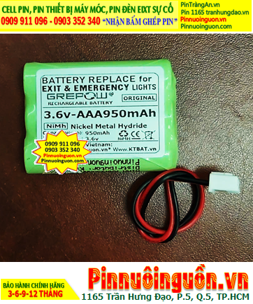 Pin đèn Exit thoát hiểm 3.6v-AAA950mAh, Pin đèn sự cố khẩn cấp 3.6v-AAA950mAh, Pin sạc 3.6v-AAA950mAh
