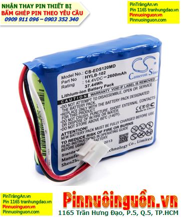 Pin EDAN; Pin máy điện tim EDAN _Pin sạc Lithium 14.8v 2600mAh /Nhận thay pin điện tim EDAN chính hãng
