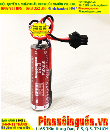 Maxell ER6 (zắc đen OTC PLC); Pin nuôi nguồn PLC Maxell ER6 3.6v AA 2000mAh Lithium Thionyl Chloride