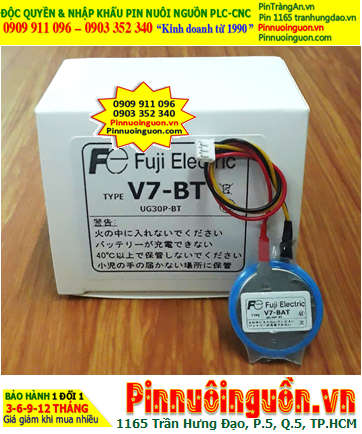 Pin FUJI V7-BAT, UG30P-BT(Zắc PLC), Pin nuôi nguồn FUJI UG30P-BT lithium 3v chính hãng