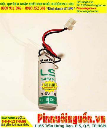 Saft LS14500 (Zắc 2.54); Pin nuôi nguồn PLC Saft LS14500 lithium 3.6v AA 2600mAh _Xuất xứ Pháp