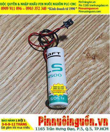 Saft LS14500 (Zắc DF1.35); Pin nuôi nguồn PLC Saft LS14500 lithium 3.6v AA 2600mAh _Xuất xứ Pháp