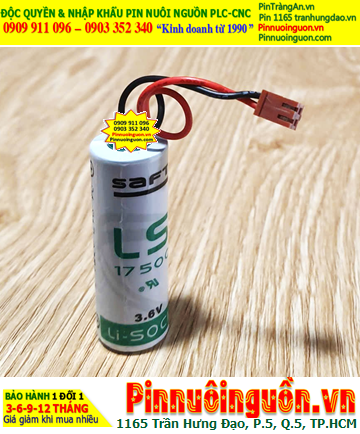 Saft LS17500 (Zắc VTC); Pin nuôi nguồn PLC Saft LS17500 lithium 3.6v A 3600mAh _Xuất xứ Pháp