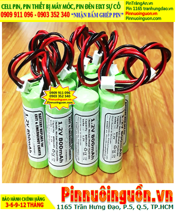 NiMh 1.2v-AA800mAh; Pin sạc công nghiệp đầu bằng GREPOW NiMh 1.2v-AA800mAh /Đã gắn sẳn Zắc cắm
