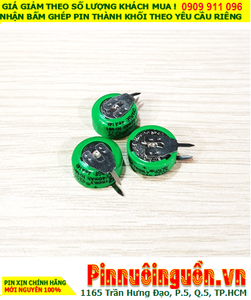 Pin sạc 1/V40H NIMH-NICD Rechargeable Battery 1,2V-40mAh nuôi nguồn CMOS - PLC | hàng có sẳn