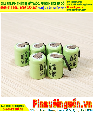Pin sạc 1.2v-1/3AAA-200mAh, Pin sạc NiMh 1.2v-1/3AAA-200mAh, Pin sạc công nghiệp 1.2v-1/3AAA-200mAh (chân thép)