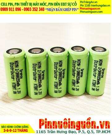 NiMh 1.2v 2/3AAA-350mAh; Cell pin sạc NiMh 1.2v 2/3AAA-350mAh; Pin sạc đầu bằng NiMh 1.2v 2/3AAA-350mAh