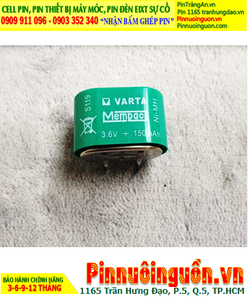 Varta 3/V150H, Pin nuôi nguồn Varta 3/V150H (3.6v-150mAh) chính hãng, Xuất xứ ĐỨC