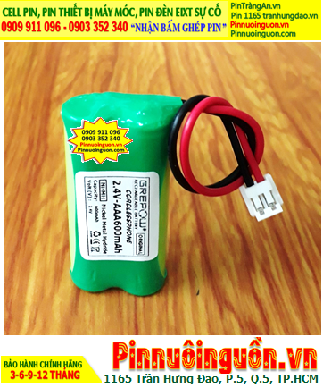 Pin sạc 2.4v-AAA600mAh, Pin điện thoại bàn 2.4v-AAA600mAh, Pin sạc chất lượng cao GREPOW 2.4v-AAA600mAh
