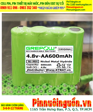 Pin sạc 4.8v-AA600mAh, Pin bộ đàm 4.8v-AA600mAh /Nhận thay pin bộ đàm 4.8v-AA600mAh