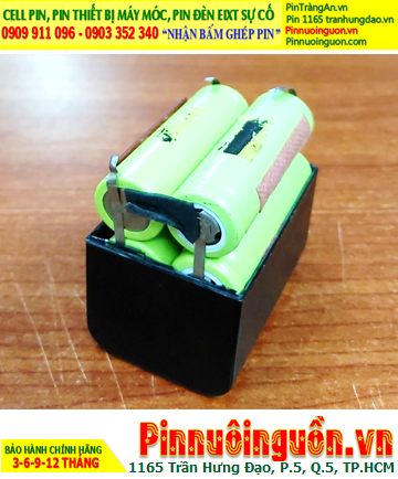 Pin sạc 4.8V-2/3AAA350mAh, Pin roi điện 4.8V-2/3AAA350mAh /Nhận thay pin roi điện 4.8V-2/3AAA350mAh