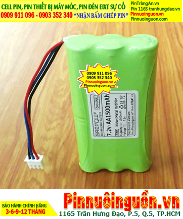 Pin sạc 7.2v-AA1500mAh, Pin sạc NiMh 7.2v-AA1500mAh, Pin sạc GREPOW 7.2v-AA1500mAh chính hãng