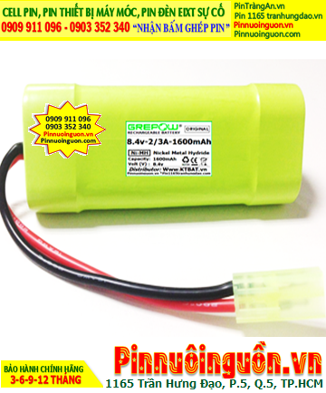 Pin sạc 8.4v-2/3A-1600mAh, Pin sạc NiMh 8.4v-2/3A-1600mAh, Pin Ôtô mô hình 8.4v-2/3A-1600mAh