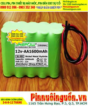 Pin sạc 12v-AA1600mAh, Pin sạc NiMh 12v-AA1600mAh, Pin sạc GREPOW 12v-AA1600mAh chính hãng