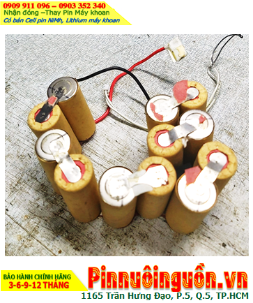 Pin sạc 14.4v-SC2000mAh (14.4v-2.0Ah), Nhận đóng Pin máy khoan 14.4v-SC2000mAh (NiMh 14.4v-2.0Ah)
