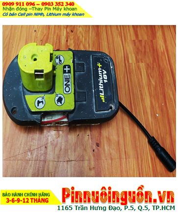 Pin máy khoan Ryobi 18v-2.0AH (18V lithium 2000mAh) /Nhận thay Pin Ryobi 18v-2.0AH chính hãng