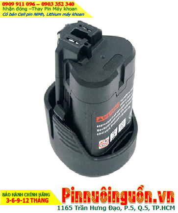 Pin sạc Lithium Li-ion 12v-2000mAh (12v-2.0Ah), Nhận đóng pin máy khoan Bosch 12v-2000mAh (Li-ion 12-2.0Ah)
