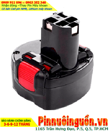 Pin sạc 9.6v-2000mAh (9.6v-2.0Ah), Nhận đóng pin máy khoan Bosch 9.6v-2000mAh (NiMh 9.6v-2.0Ah)