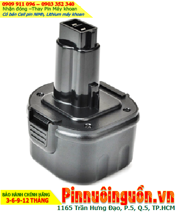 Pin sạc 9.6v-2100mAh (9.6v-2.1Ah), Nhận đóng Pin máy khoan Dewalt 9.6v-2100mAh (NiMh 9.6v-2.1Ah)