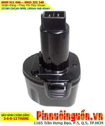 Pin sạc 7.2v-2100mAh (7.2v-2.1Ah), Nhận đóng Pin máy khoan Dewalt 7.2v-2100mAh (NiMh 7.2v-2.1Ah)